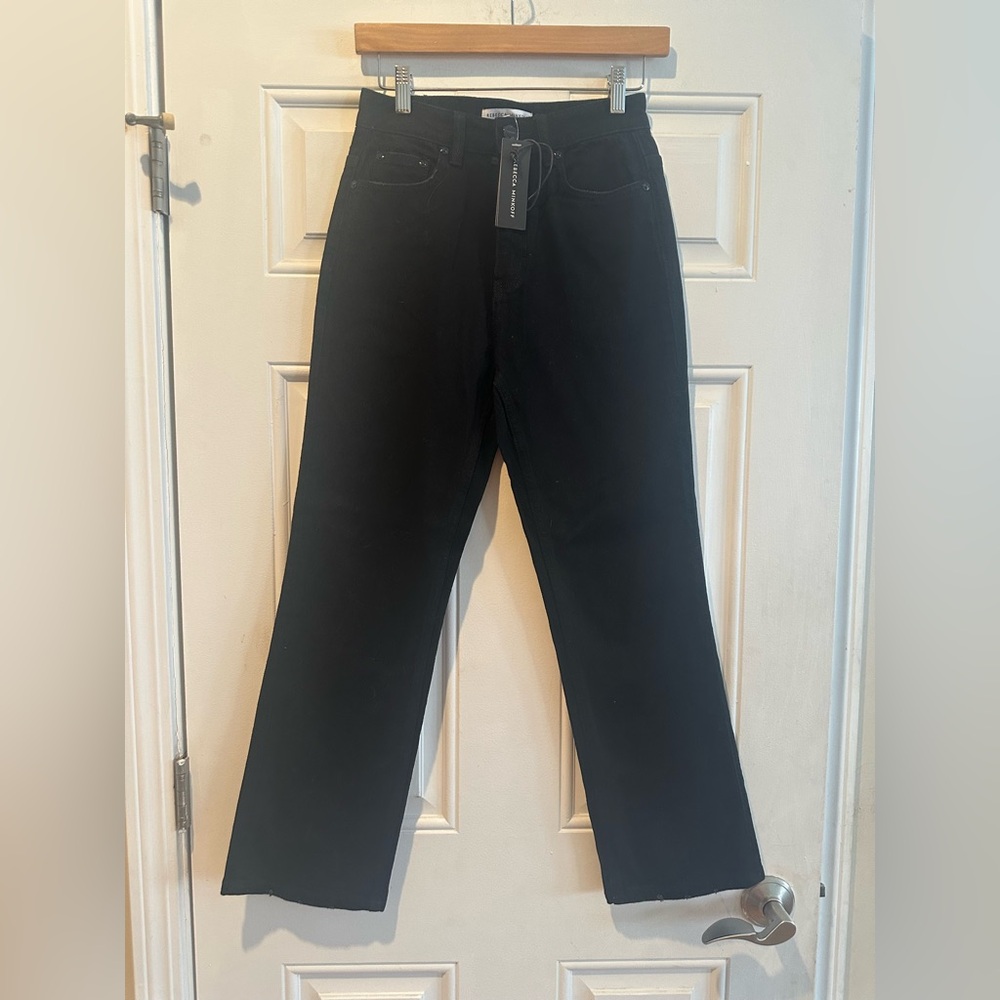 Rebecca Minkoff Black Ankle Kick Jeans New Size 26